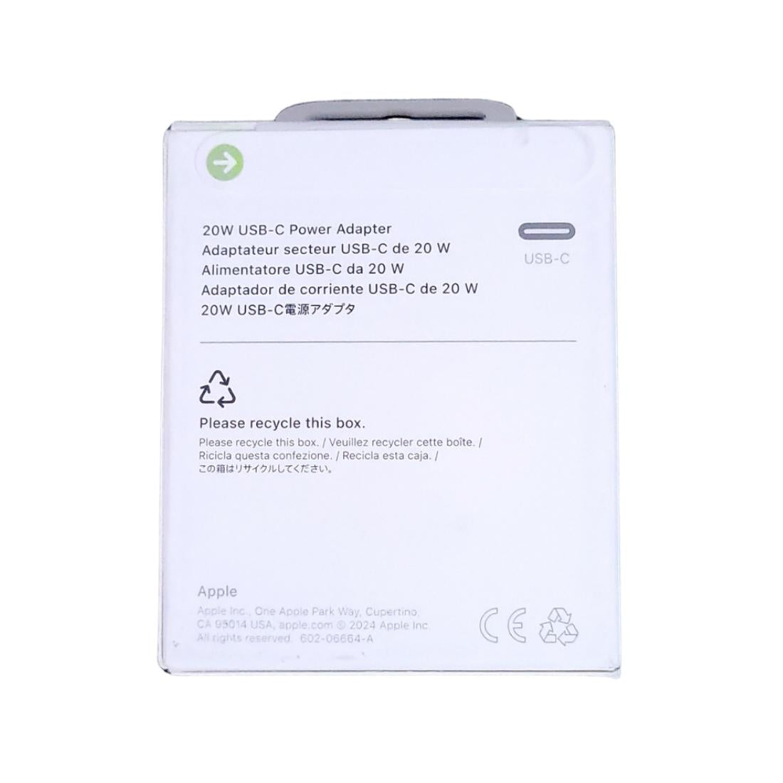 Cargador Apple Original 20w Usb-c Power Adapter En Caja