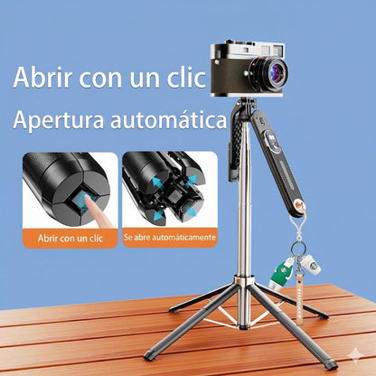 Trípode Selfie Stick Bluetooth 1.8m Profesional Live HD-Q10