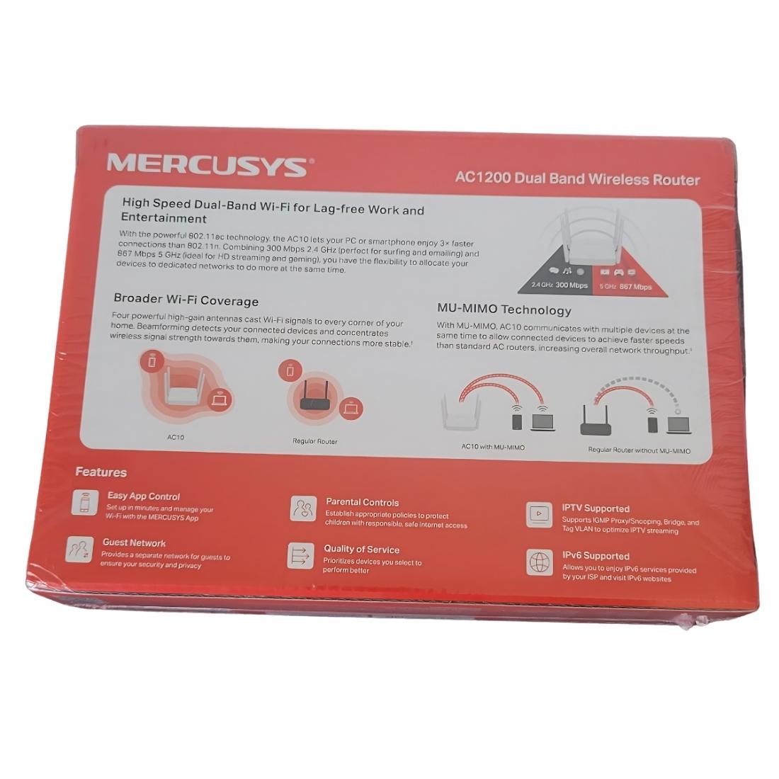 Router Mercusys Ac10 Ac1200 Dual Band 4 Antenas Mu-mimo