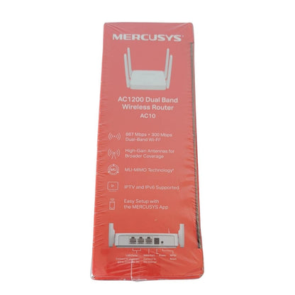 Router Mercusys Ac10 Ac1200 Dual Band 4 Antenas Mu-mimo