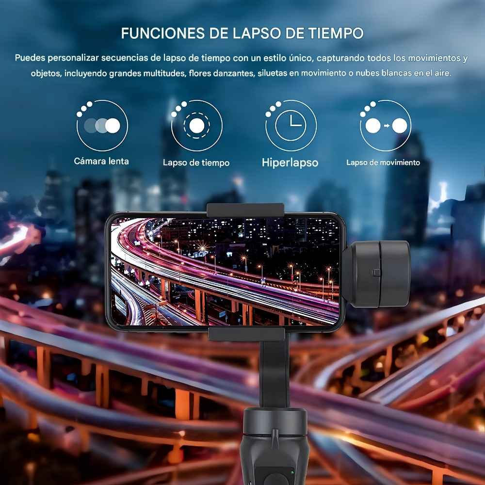 Estabilizador Gimbal 3 Ejes Celular Con Seguimiento AI