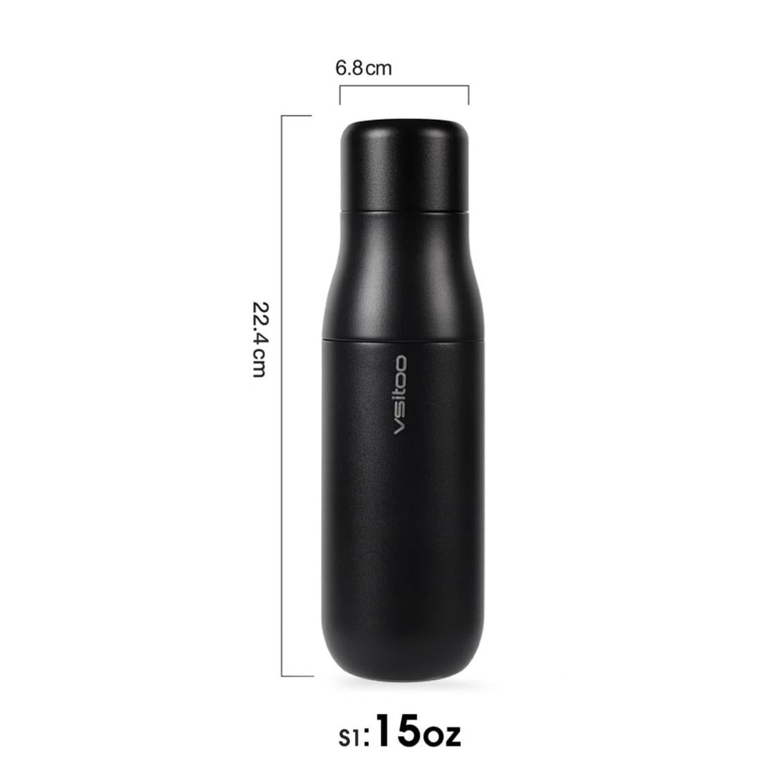 Termo Inteligente Vsitoo UV Autolimpiante Acero 450ml
